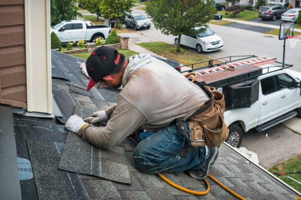 Professional Flat Roof Repair technician working in Mc Donald, PA